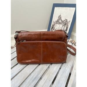 Vintage Giani Bernini Brown Leather Crossbody Purse Bag
